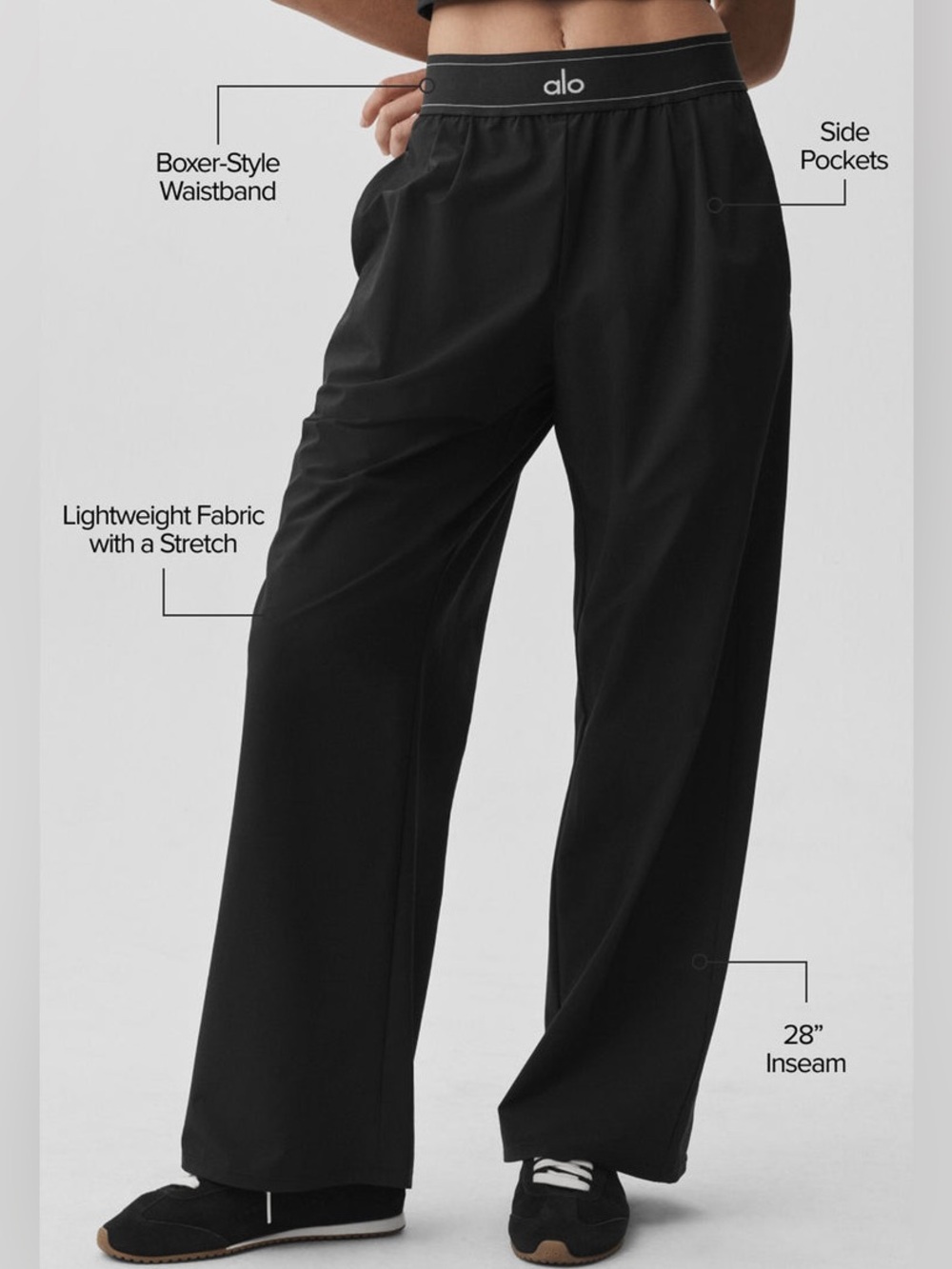 ALO Yoga Suit Up Trouser Pants Sz S - Gem